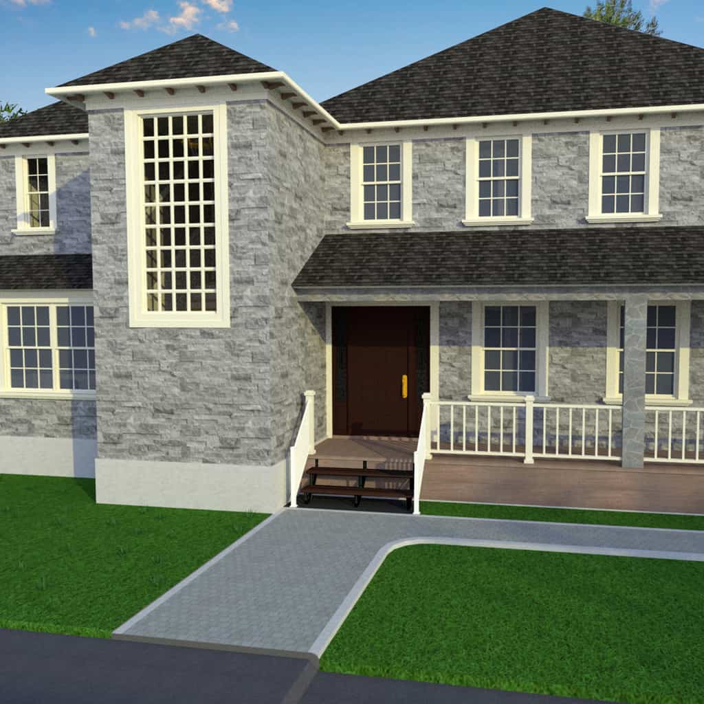 Black steel stair stringer - Pylex