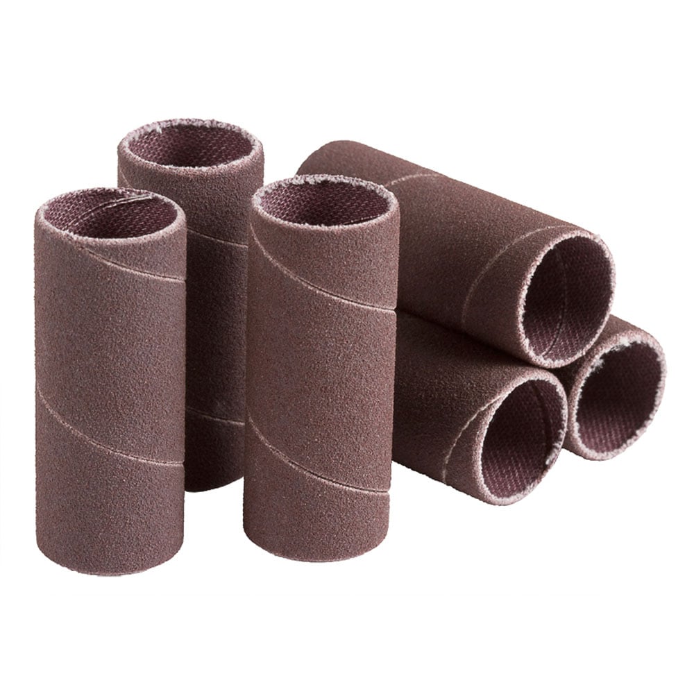Spiral Coated Abrasive Sanding Sleeves 6/pkg #1616 - 1" x 1" - Clesco