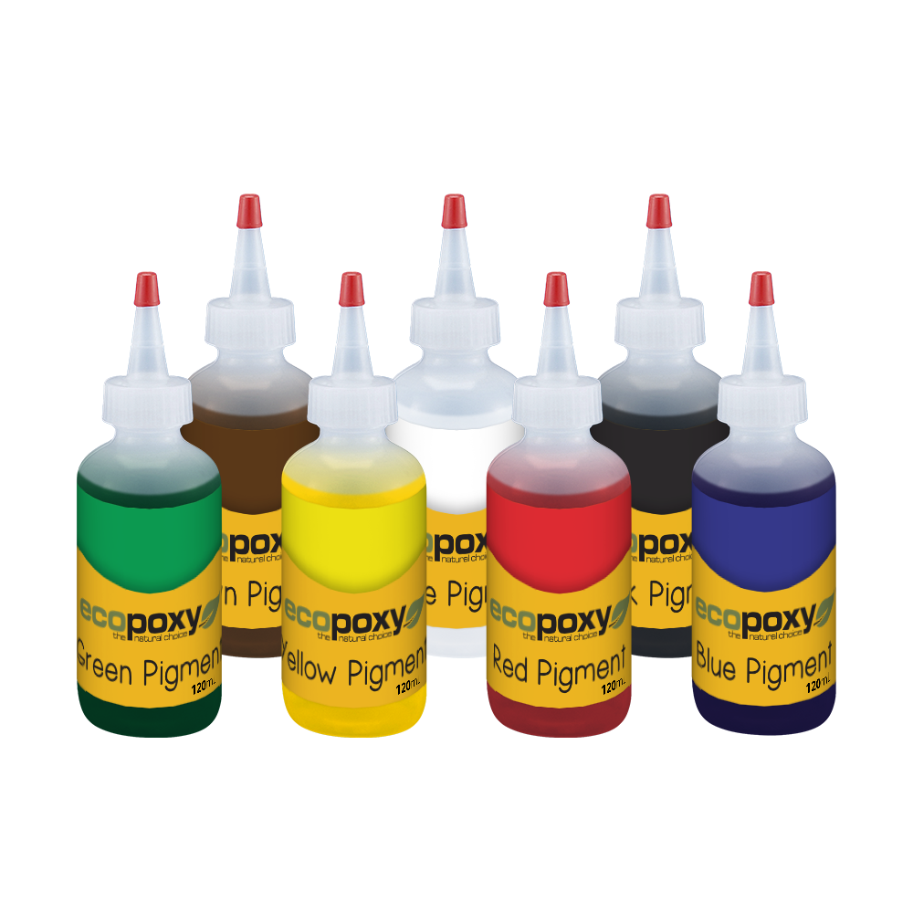 Ensemble liquide de 7 pigments de couleur - Ecopoxy
