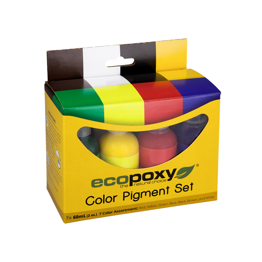 Ensemble liquide de 7 pigments de couleur - Ecopoxy