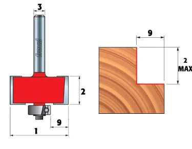 Rabbeting with Bearing Bits Set - Freud