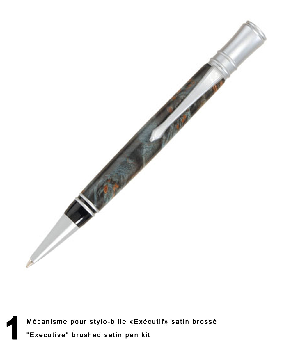 "Executive" style pens kit - "Twist" mechanism