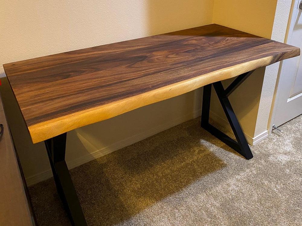 Black K shaped dining table desk leg 28" X 18"