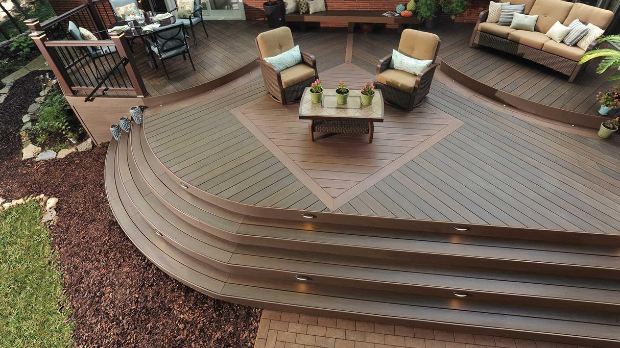 Fascia de terrasse en Composite 9/16" x 12" x 12' TimberTech Legacy - Mocha
