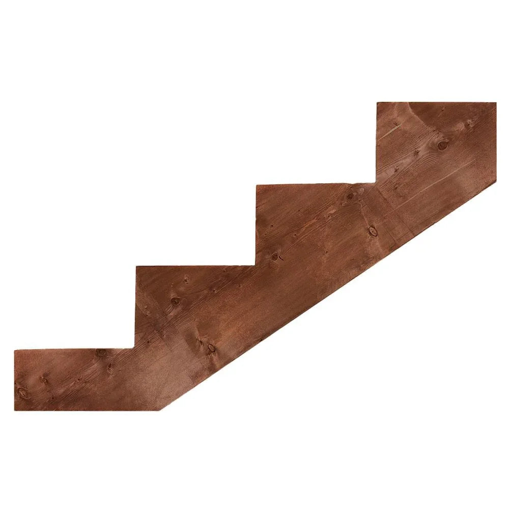 Terra brown treated lumber stringer one piece - 12''