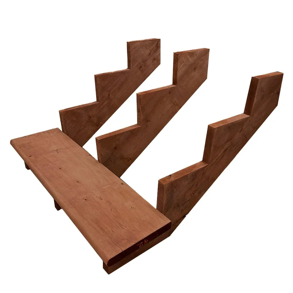 Terra brown treated lumber stringer one piece - 12''