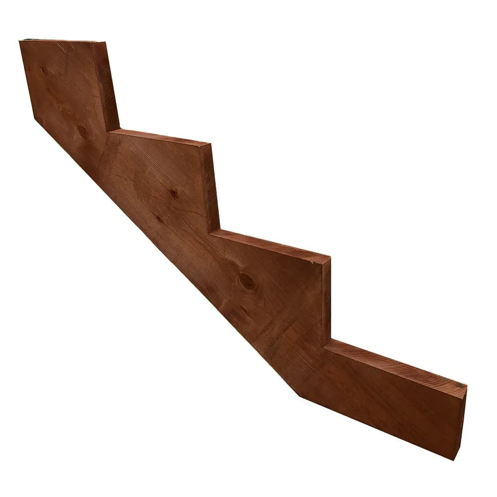 Terra brown treated lumber stringer one piece - 12''