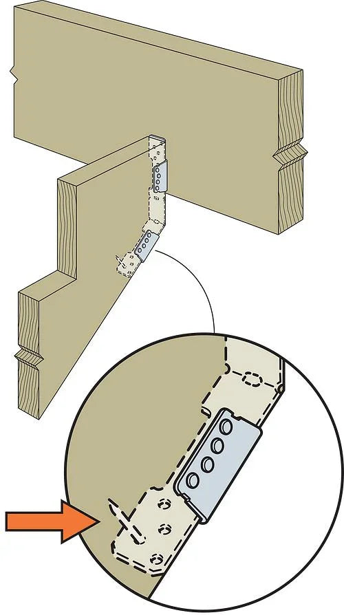 Hanger for wooden stair stringer ZMAX