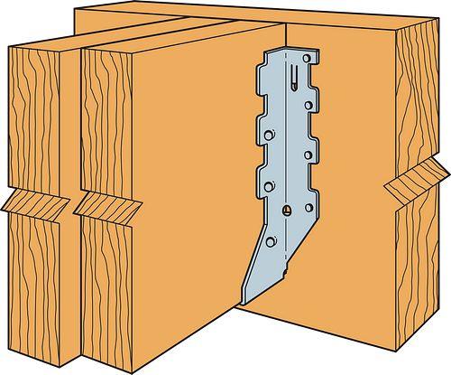 Support métallique pour poutres en bois, fixation de charpente ou terrasse