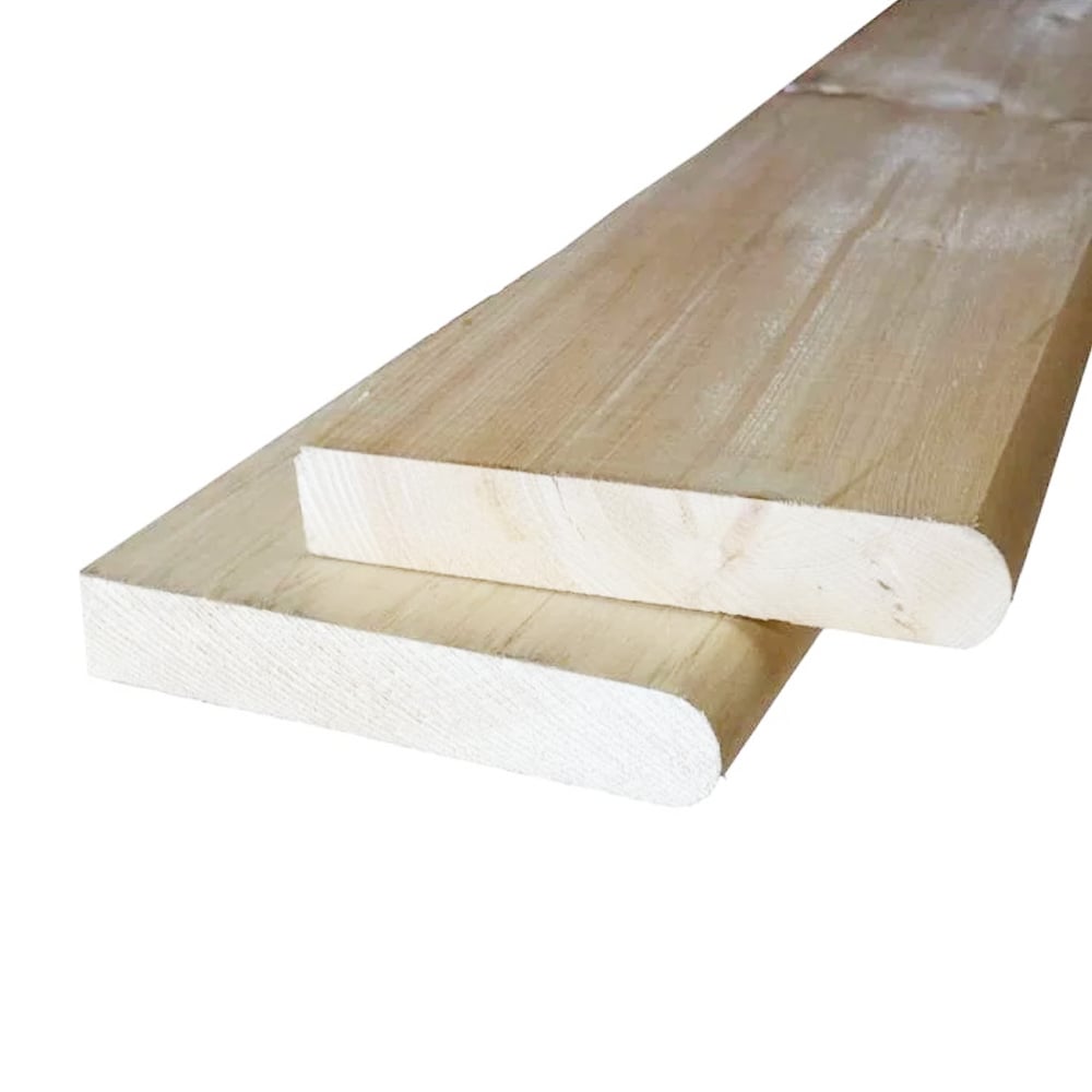 White Pine step with bull nose