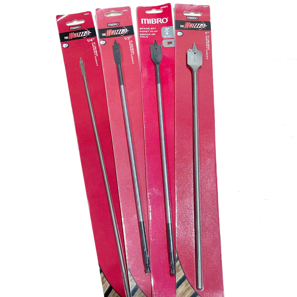 Flat bits from 1/4'' to 1'' x 16'' long - Mibro