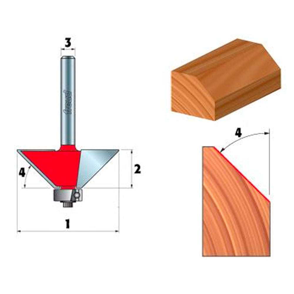 Mèches de toupie à chanfreiner - Freud
