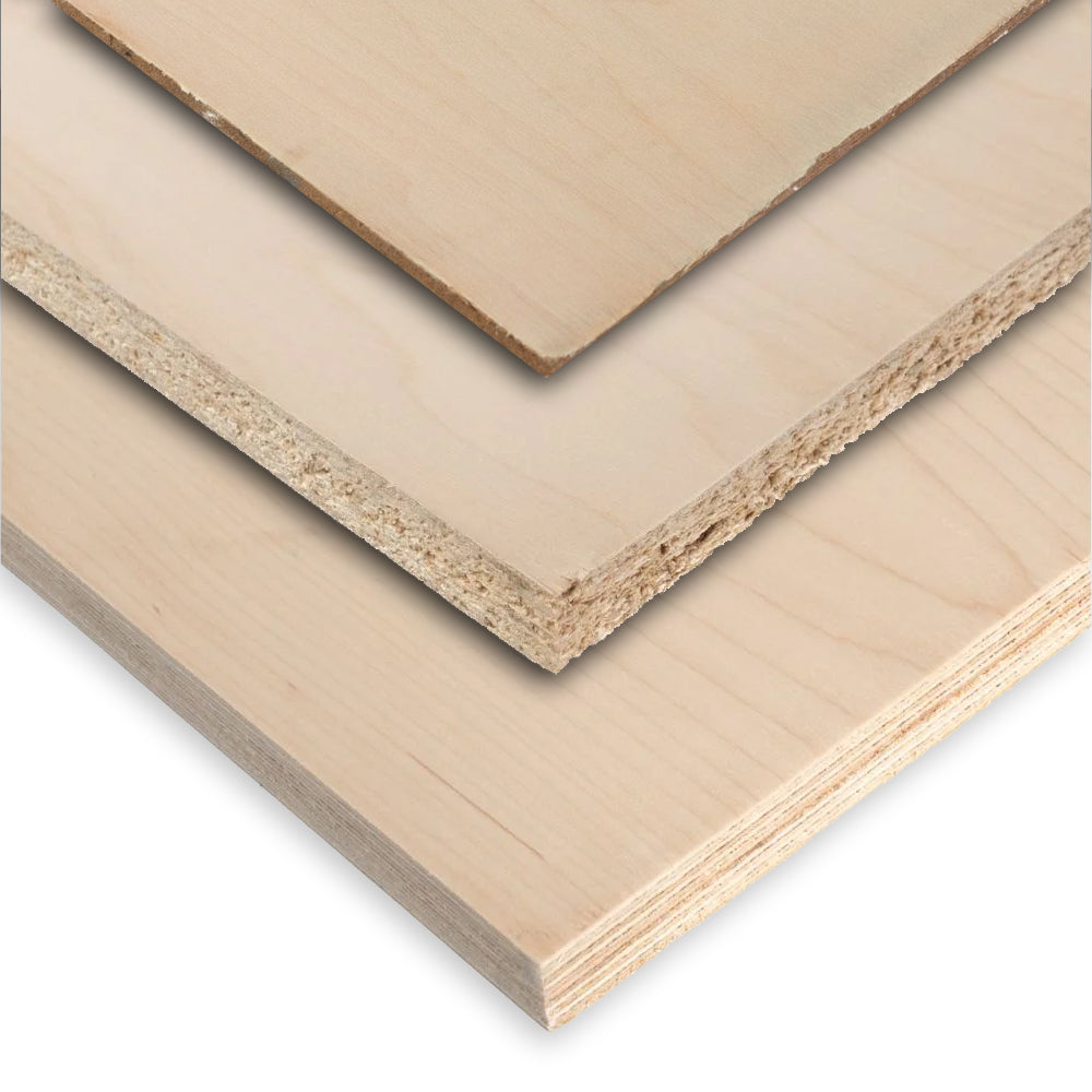 White maple panels - 4' x 8'