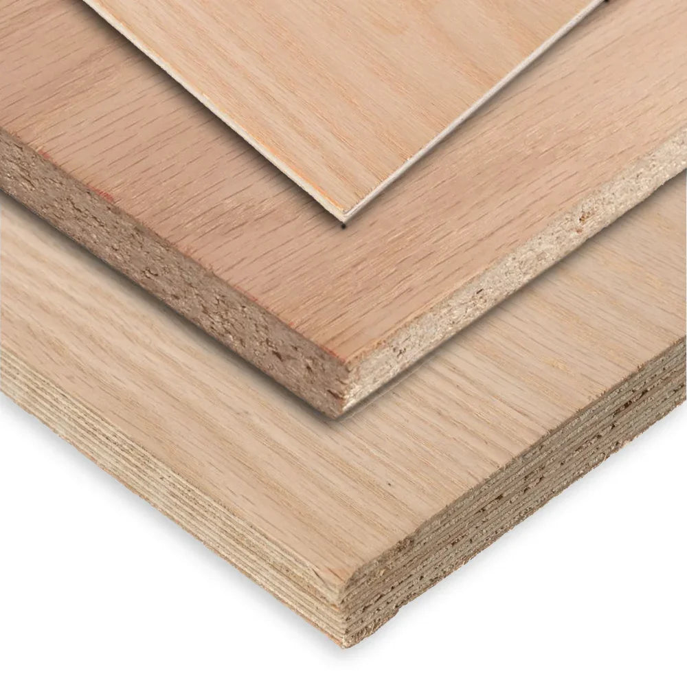 Panneaux en chêne rouge - 4' x 8'