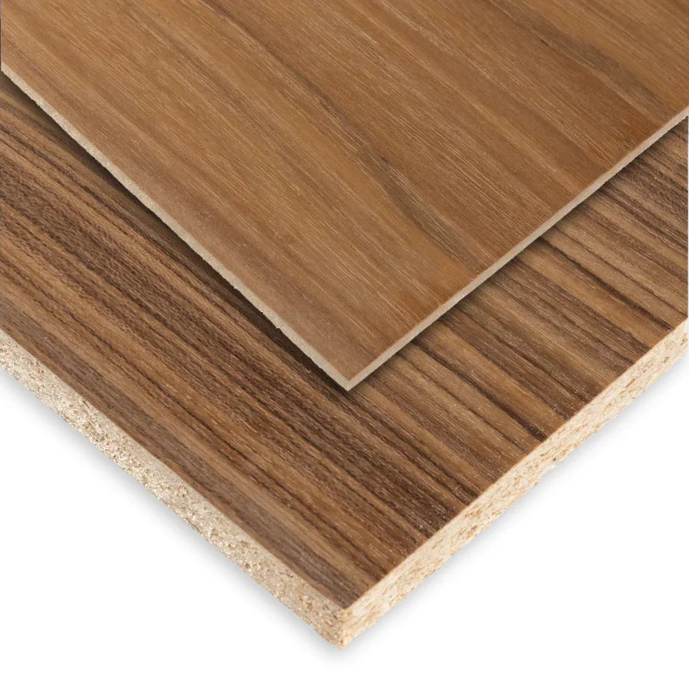 Sliced Burma Teak Panel with Particle Core - 5/8