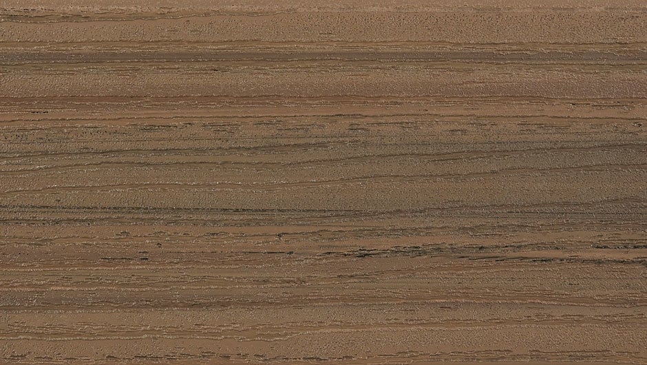 Grooved Decking Board 1"x6" Fiberon PVC Paramount - Brownstone