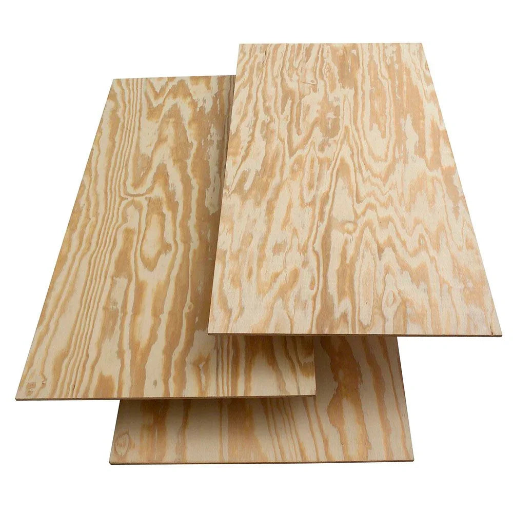 BCX Pine Plywood, 1-Side Finish - 4' x 8'