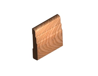 3-Groove Baseboard N°229 – 3/4" x 4 1/4" x 8'