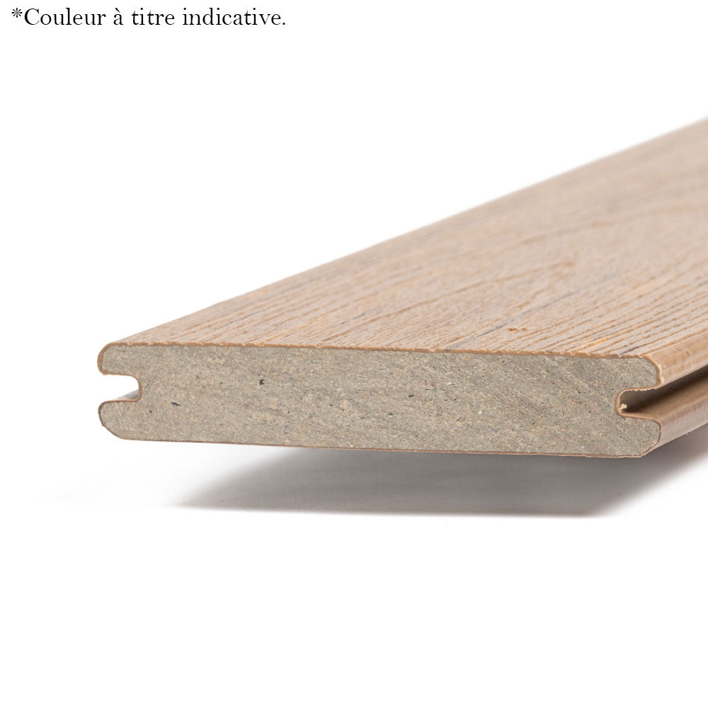Planche de terrasse rainurée en PVC Avancé 1" x 6" TimberTech Vintage - Weathered Teak