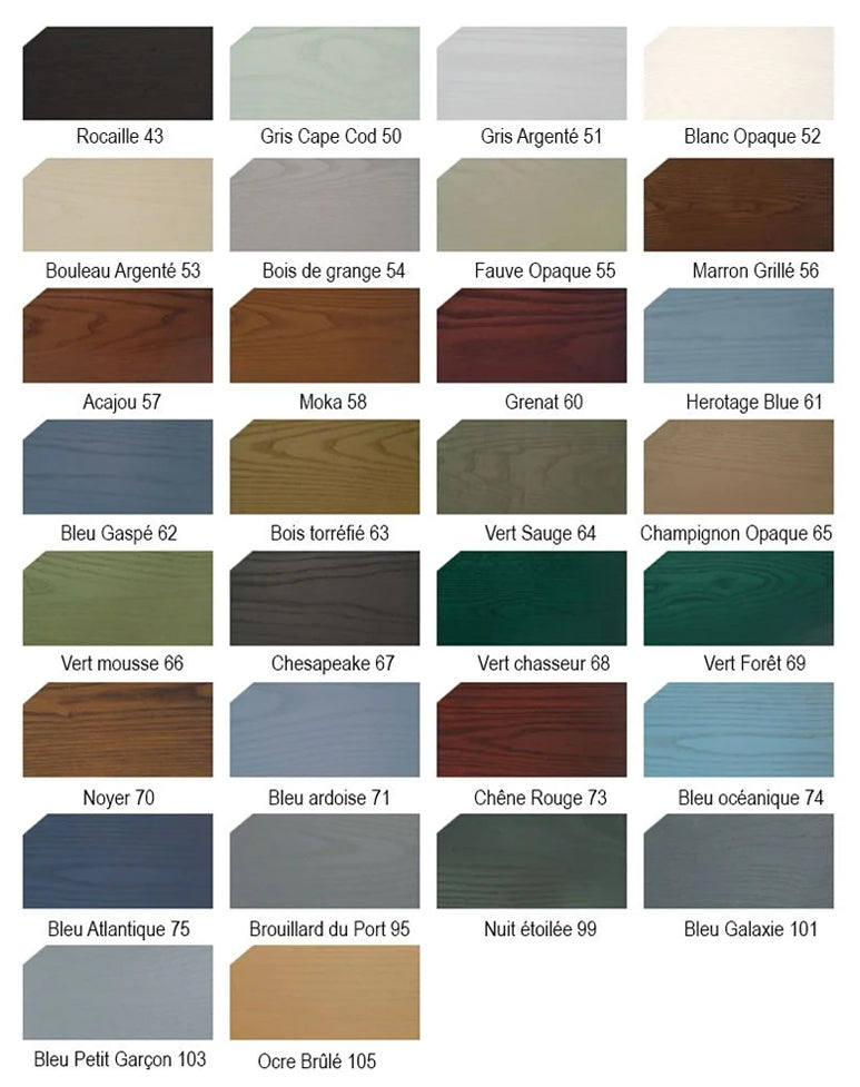 Teinture pour bois extérieur - Sansin DEC-2 - Saturée et Ultra-Saturée