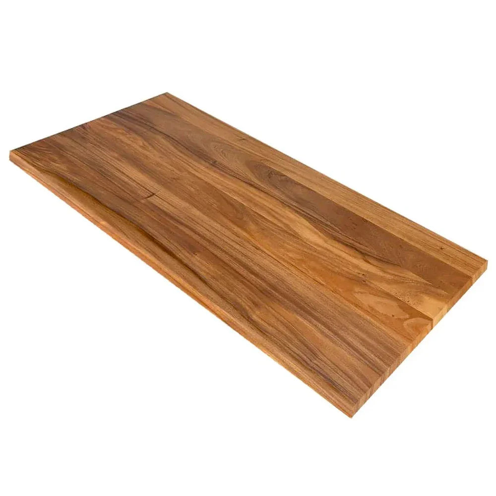Satine lacquered Suar glued laminated panel - Square Edge - 1 1/2"