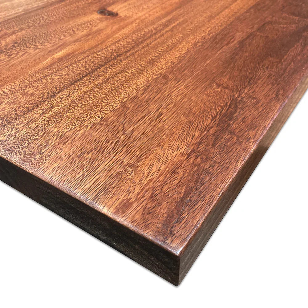 Satine lacquered Suar glued laminated panel - Square Edge - 1 1/2"