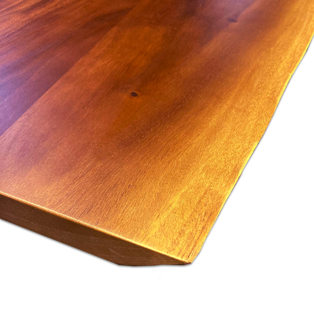 Satin lacquered Suar glued laminated panels - Live Edge - 1 1/2"