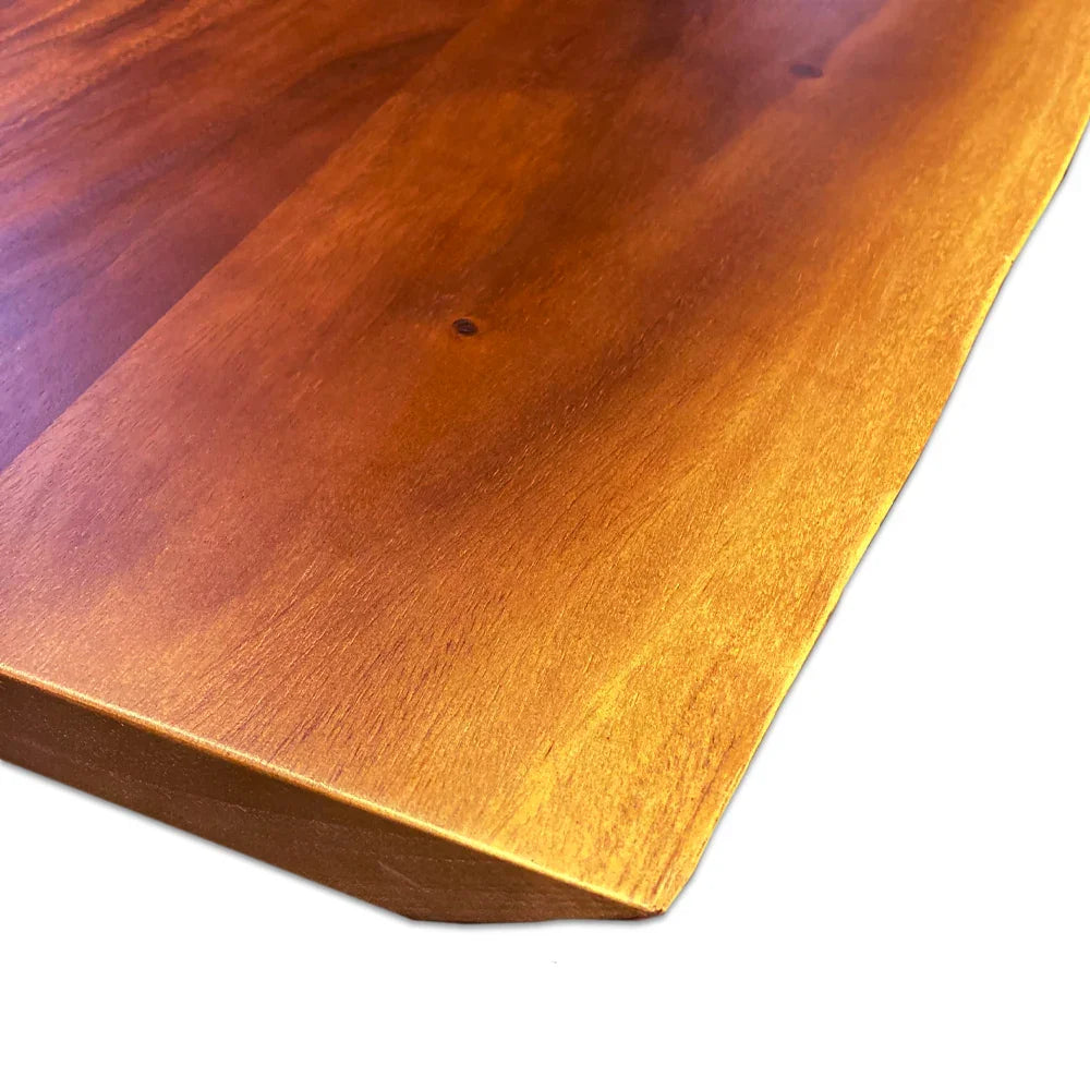 Panneaux lamellés-collés en Suar laqué satiné - Live Edge - 1 1/2"