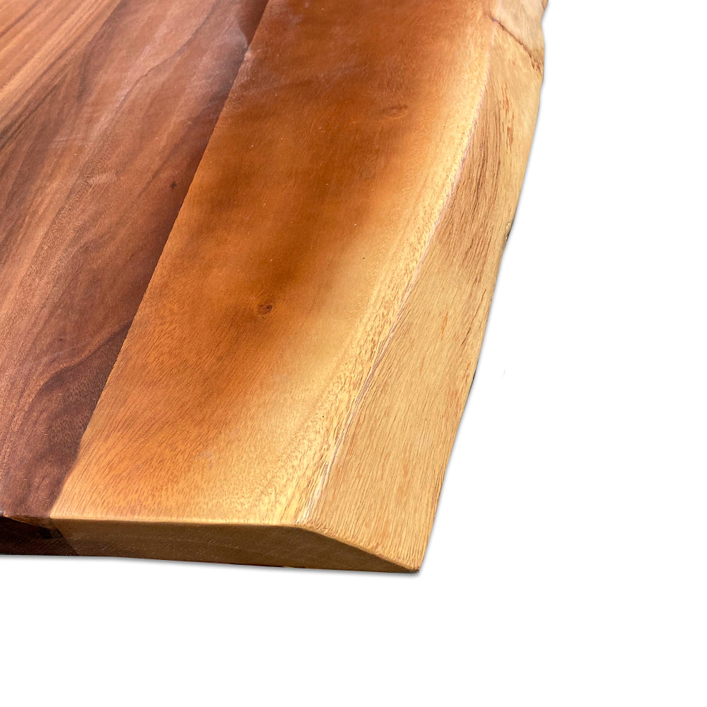 Satin lacquered Suar glued laminated panels - Live Edge - 1 1/2"