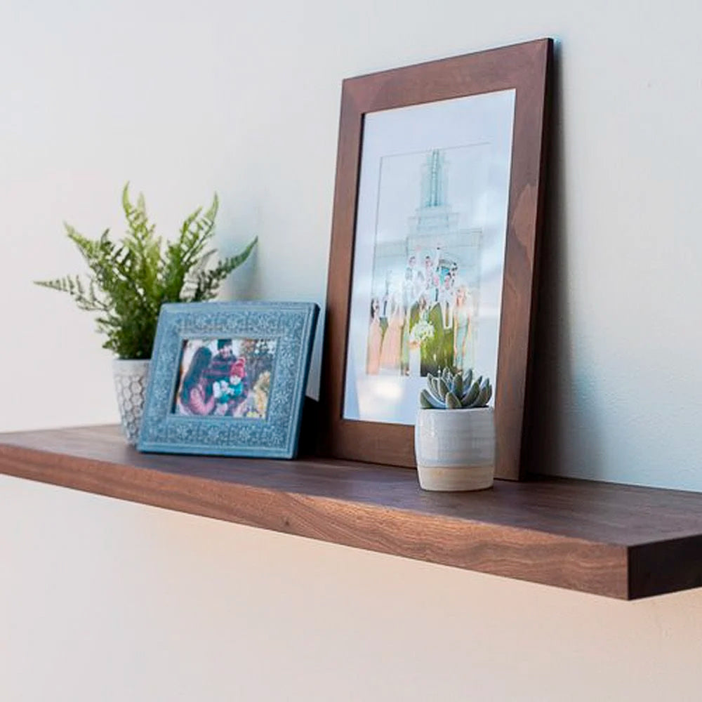 Solid Black Walnut Grooved Shelf -Lignum