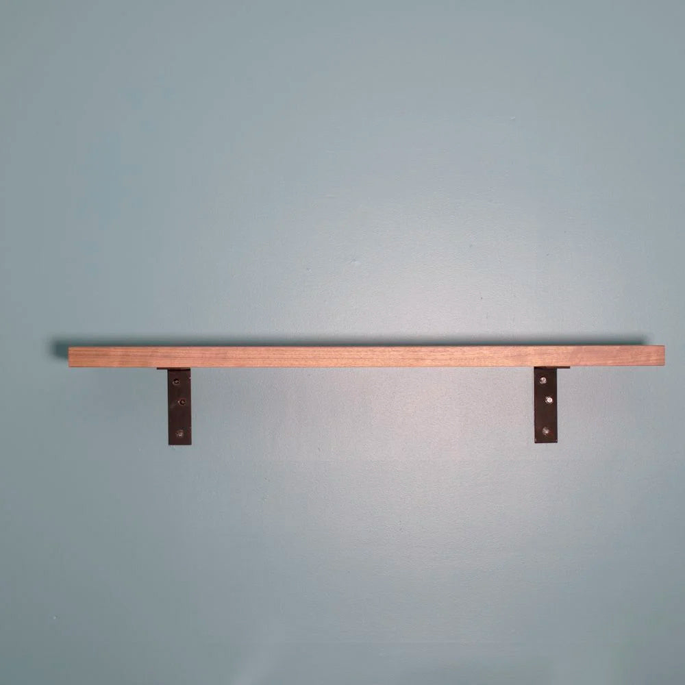 Solid Black Walnut Grooved Shelf -Lignum