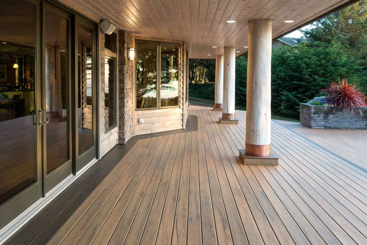 Planche de terrasse rainurée en Composite 1" x 6" TimberTech Legacy - Tigerwood