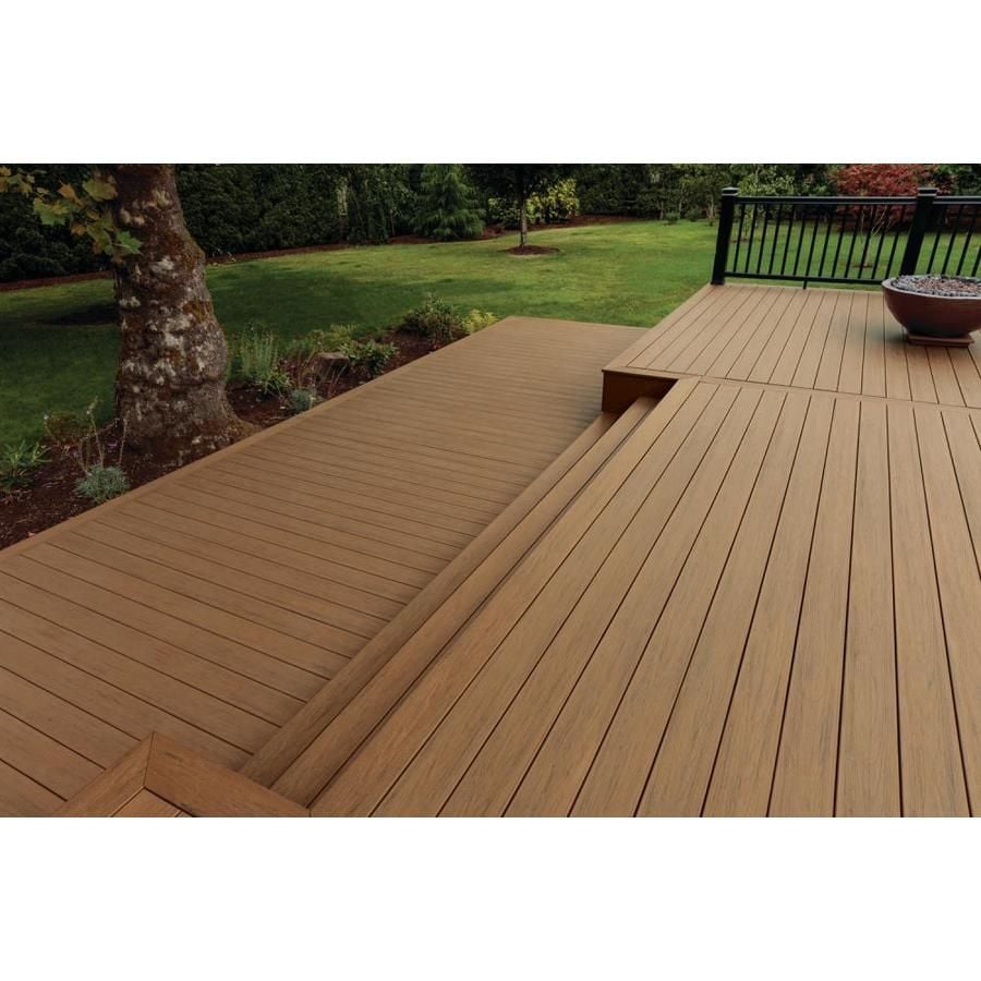 Planche de terrasse rainurée en Composite 1" x 6" TimberTech Reserve - Antique Leather