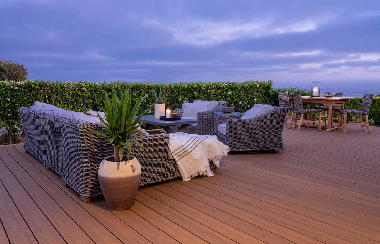 Planche de terrasse rainurée en Composite 1" x 6" TimberTech Reserve - Antique Leather