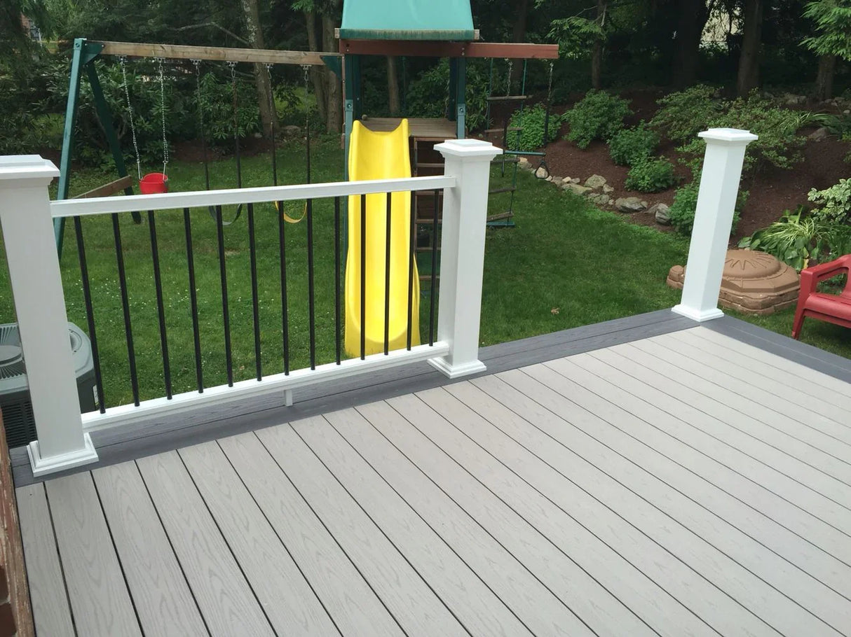 Square Decking Board 1"x8"x20' TimberTech Advanced PVC Harvest - Slate Gray