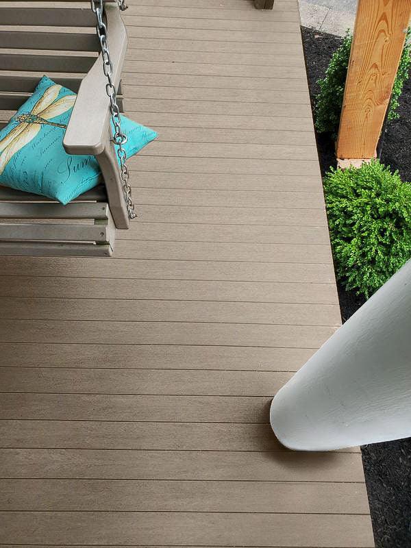 Planche à galerie embouvetée en PVC Avancé 1" x 3 1/8" x 16' - TimberTech Slate Gray