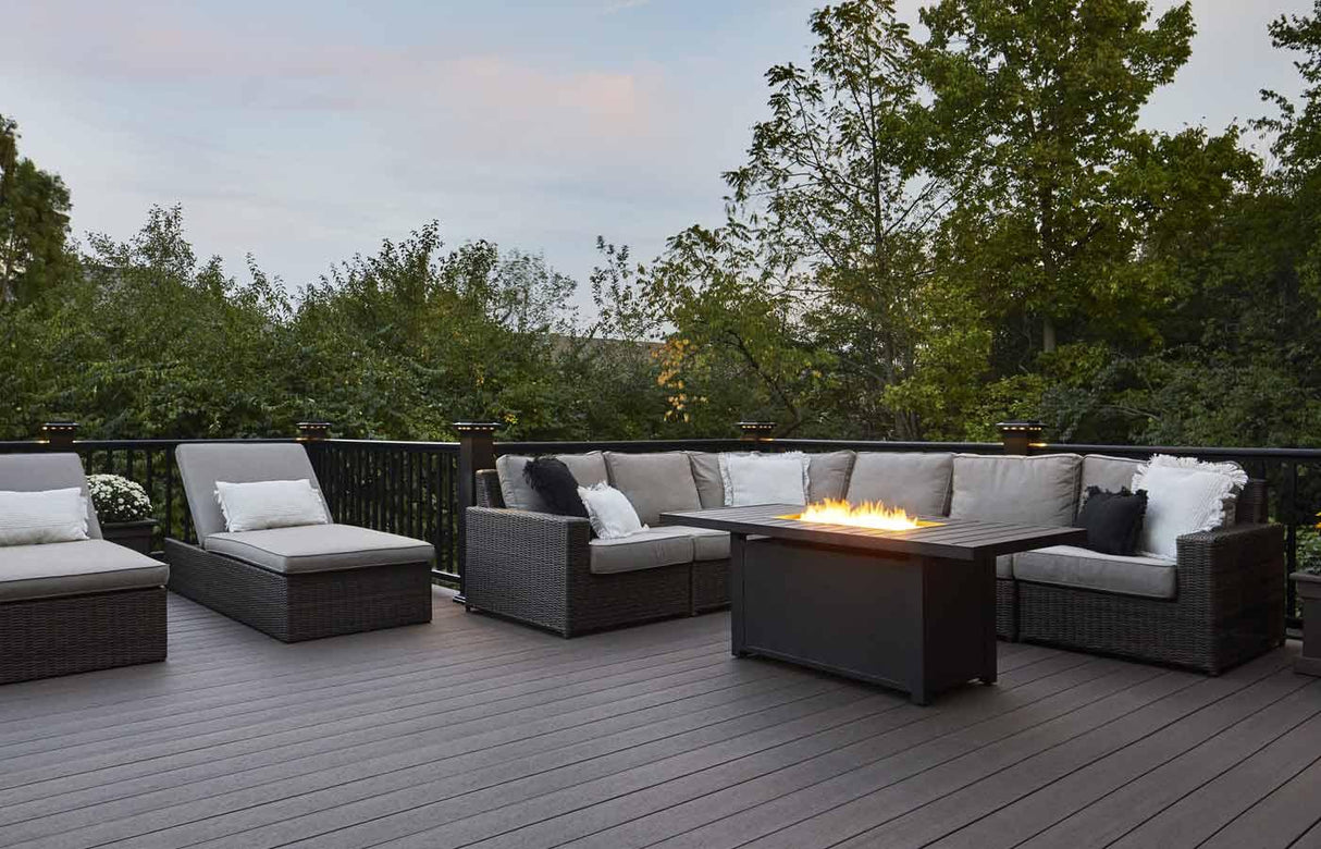 Planche de terrasse carrée en PVC Avancé 1" x 6" TimberTech Landmark - American Walnut