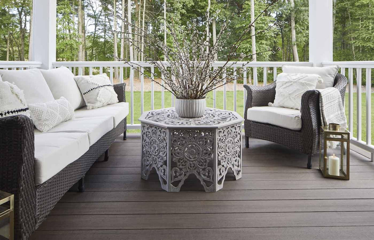 Planche de terrasse carrée en PVC Avancé 1" x 6" TimberTech Landmark - American Walnut