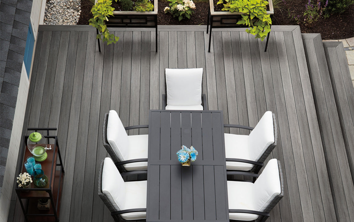 Square Decking Board 1"x6" TimberTech Advanced PVC Landmark - Castle Gate