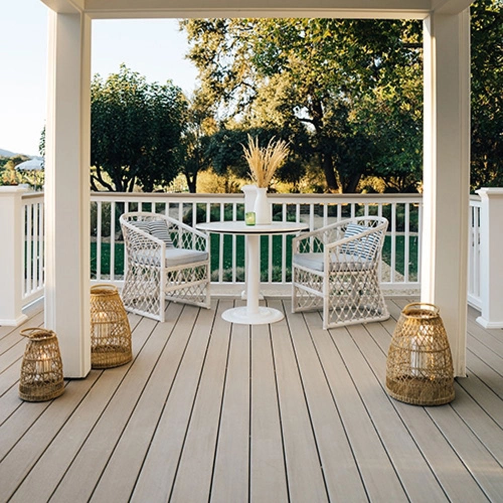 Square Decking Board 1"x6" TimberTech Advanced PVC Landmark - French White Oak