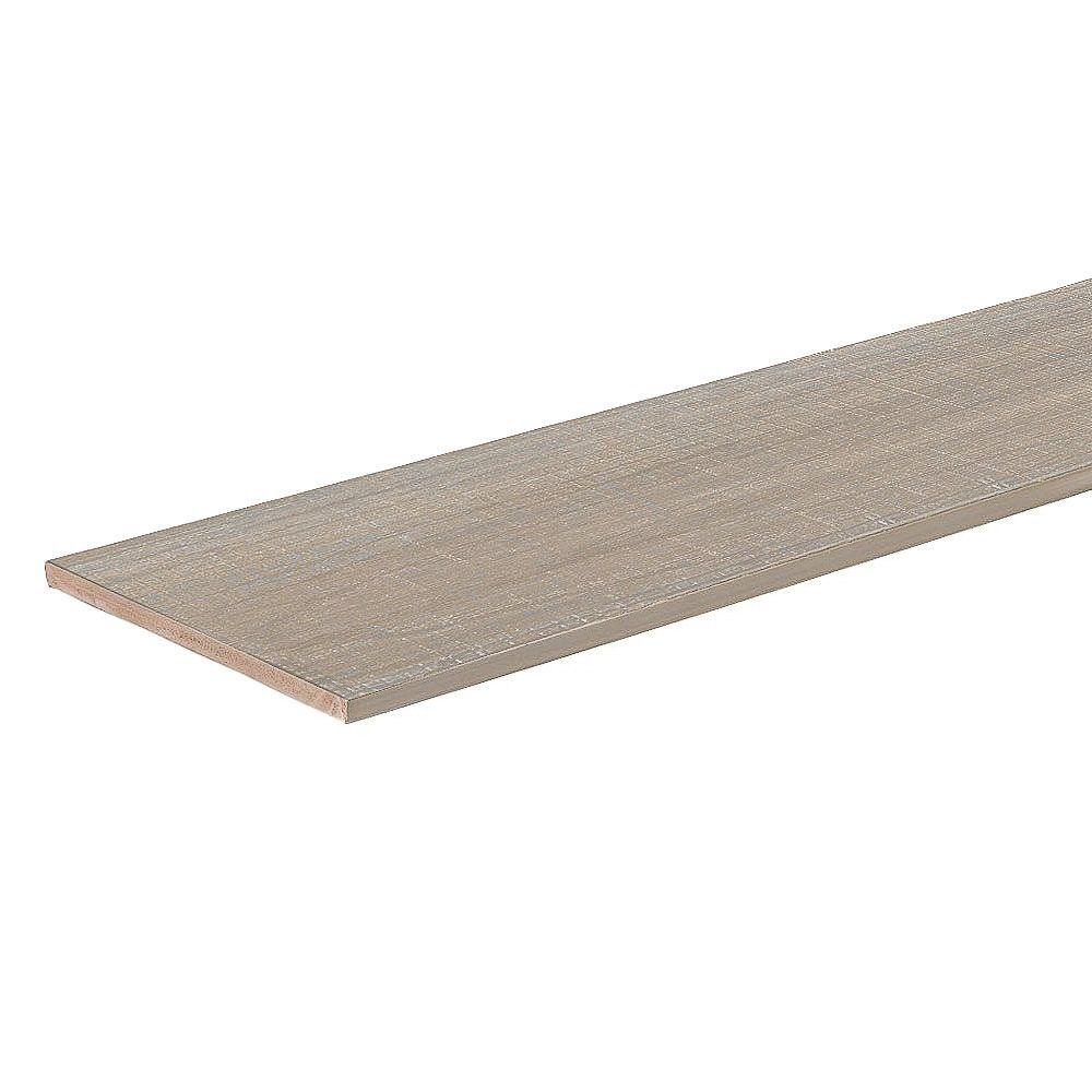 Contremarche de terrasse en PVC Avancé 3/4" x 7 1/4" x 12' TimberTech Landmark - French White Oak