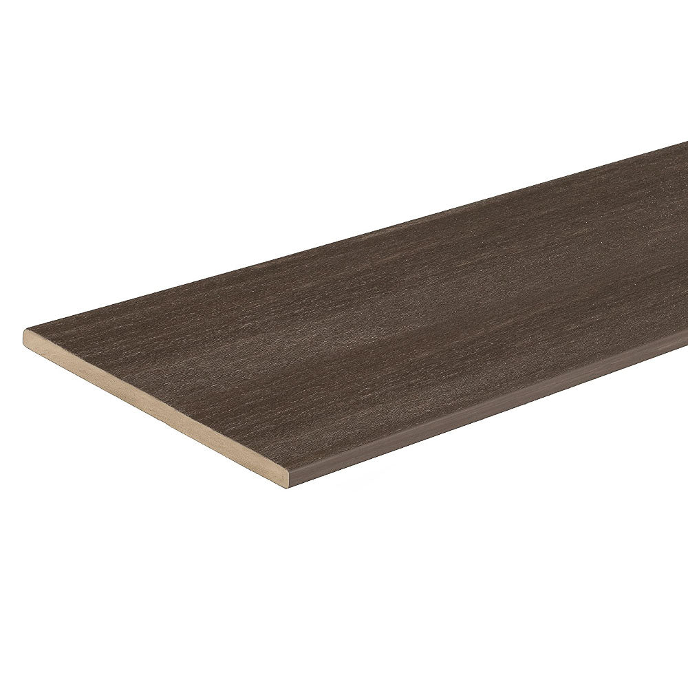 Fascia 1/2" x 11 3/4" x 12' TimberTech Advanced PVC Vintage - Dark Hickory