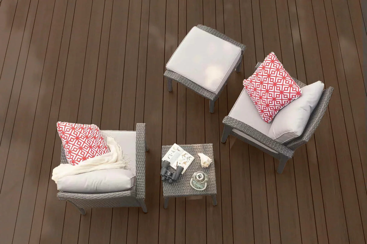 Planche de terrasse carrée en PVC Avancé 1" x 8" x 20' TimberTech Vintage - English Walnut