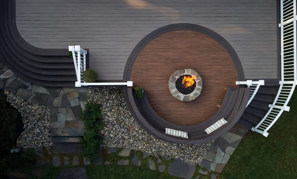 Planche de terrasse carrée en PVC Avancé 1" x 6" TimberTech Vintage - Mahogany