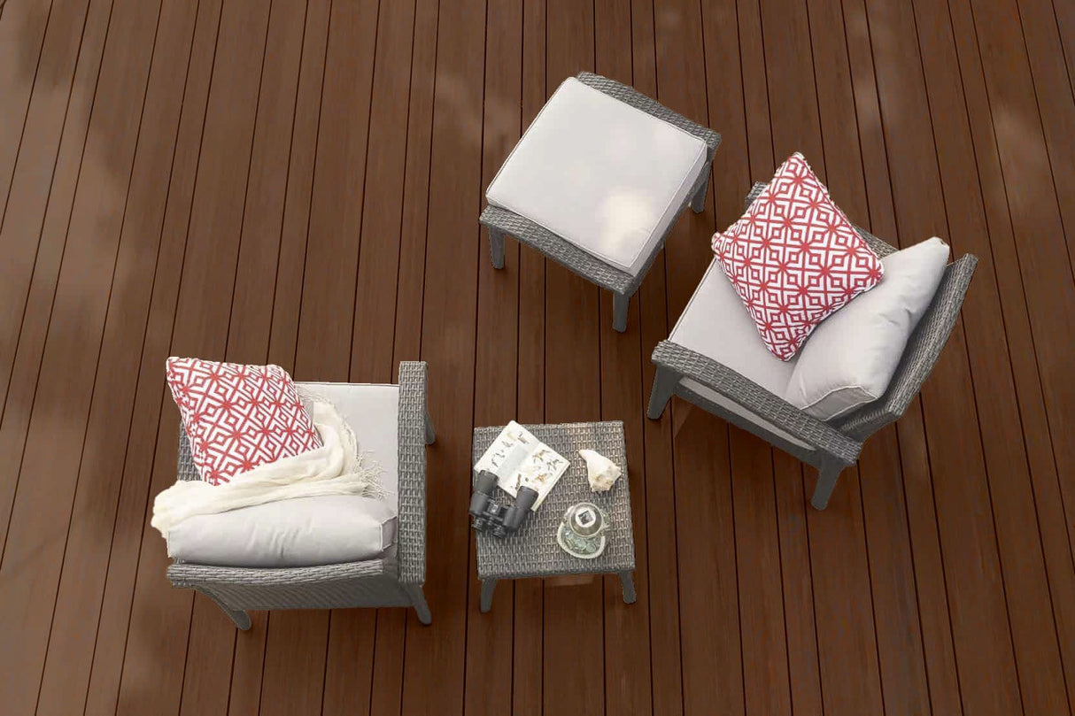 Planche de terrasse rainurée en PVC Avancé 1" x 6" TimberTech Vintage - Mahogany