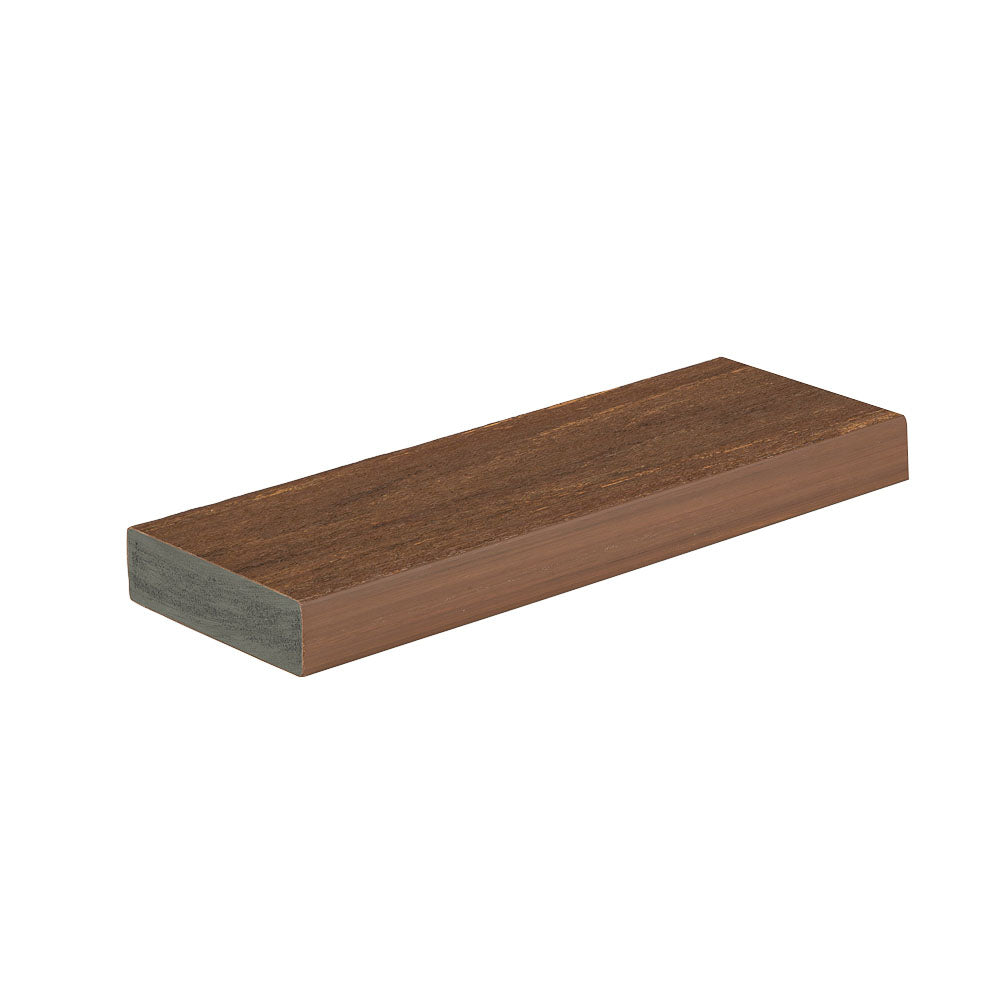 Planche de terrasse carrée en PVC Avancé 1" x 4" x 20' TimberTech Vintage - Mahogany