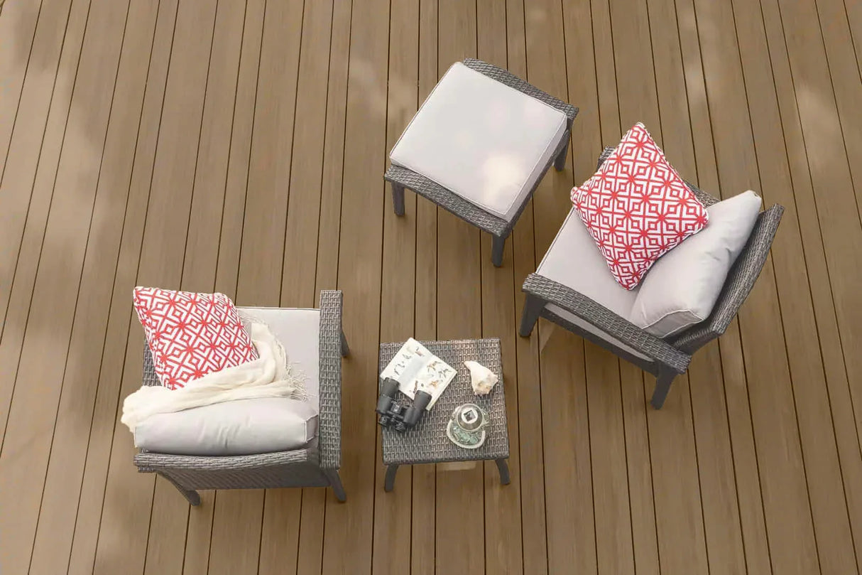 Planche de terrasse carrée en PVC Avancé 1" x 8" x 20' TimberTech Vintage - Weathered Teak
