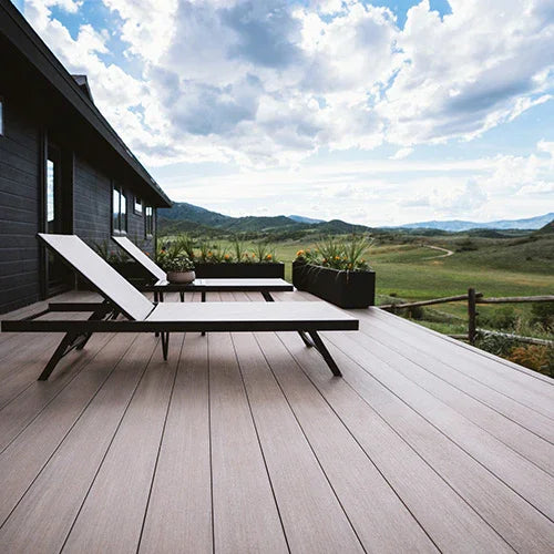 Planche de terrasse carrée en PVC Avancé 1" x 6" TimberTech Vintage - Coastline