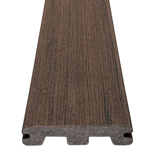 Grooved Decking Board 1"x6" TimberTech Composite Prime+ - Dark Cocoa
