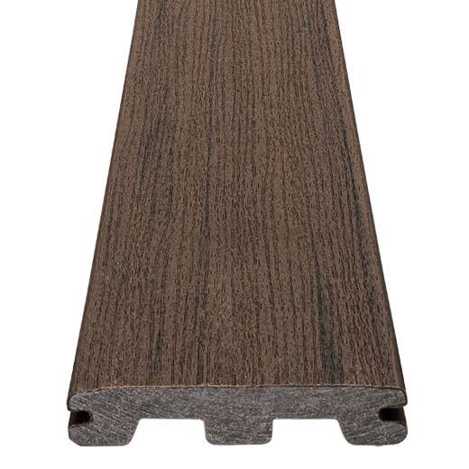 Grooved Decking Board 1"x6" TimberTech Composite Prime+ - Dark Cocoa